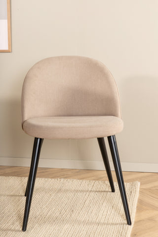 Venture Home Bianca Ovalt matbord , White Wash Black Faner+Velvet Stitches Stol , Black Beige Velvet_4