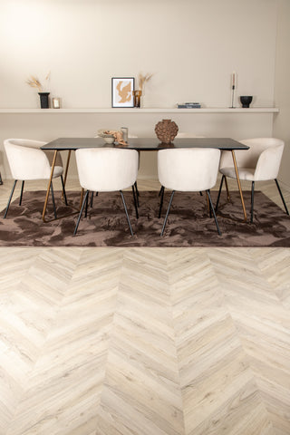 Venture Home Petra Matbord , Distressed Copper Black Faner+Berit Stol , Black Beige Velvet_6