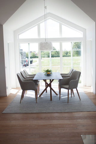 Venture Home Piazza - Matbord - 180*90 - Spraystone/Ek +Comfort - Matstol - Ek/Ljusgrå _6